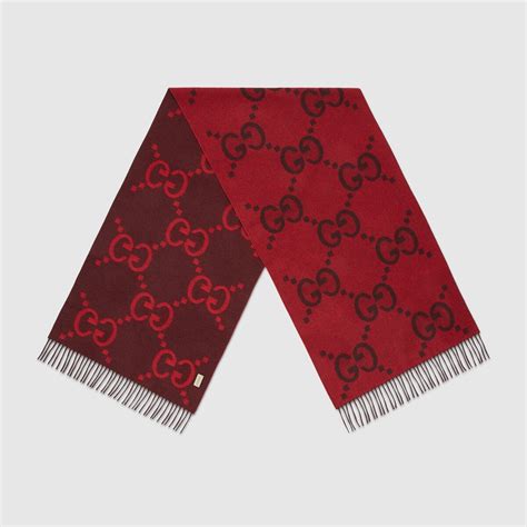 red gucci scarf|gucci wool scarf sale.